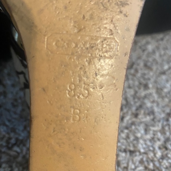 Coach signature platform cork wedge sandals siz 8.5 - Picture 7 of 7